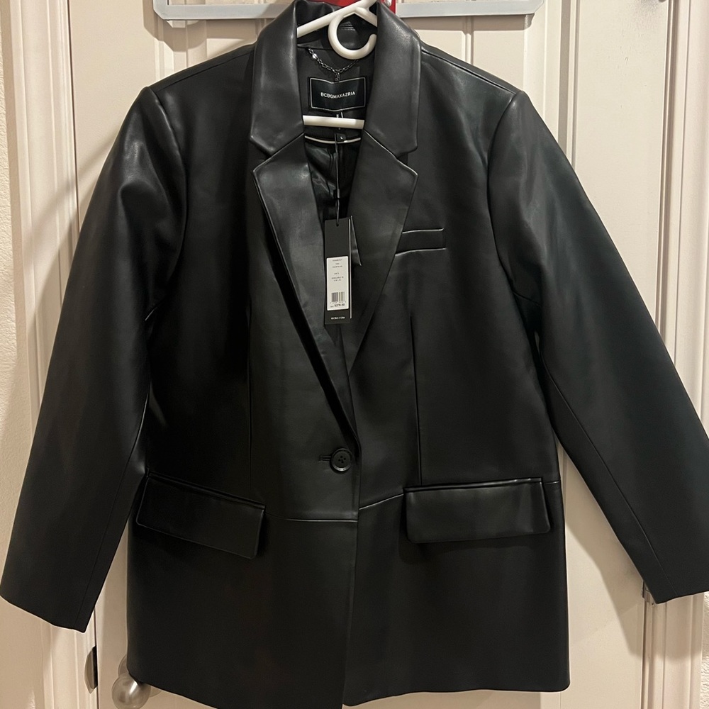 BCBGMAXAZRIA vegan leather new jacket